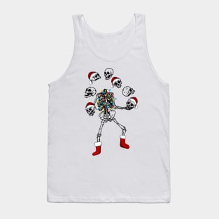 Christmas Skeleton Dancing Light Tank Top